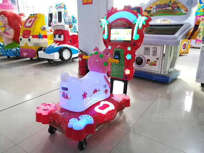 新款投幣搖搖車 益智互動MP5小豬佩奇搖擺機(jī)